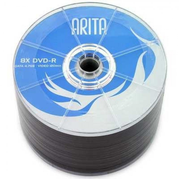Диски DVD-R ARITA 4,7 Gb 8-16 bulk (упаковка 50шт)