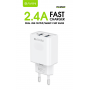 Сзу BAVIN PC255Y 5V 2.4A+ кабель Type C, 2 usb 