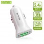  Универсальное автомобильное зарядное устройство BAVIN PC253 2-USB 2.4A Быстрое зарядное устройство с двумя портами USB для Samsung iPhone