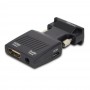 Конвертер переходник видеосигнала VGA input - HDMI output пассивный+aux