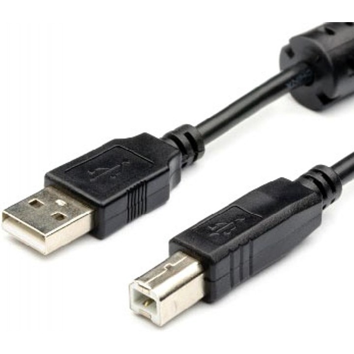Кабель USB 2.0 AM/BM Ferite 1.5 м Black для подключения к компьютеру принтеров