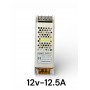 Блок живлення ND LED 12v12.5a імпульсний, металічний 150w