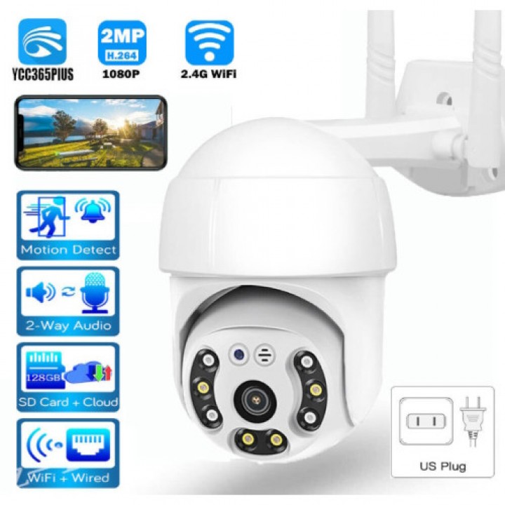 Камера відеоспостереження вулична (з блоком живлення) A8 Wi-Fi ptz camera 1080p app：v380 2MP (RD-002)