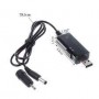 Кабель питания USB 5V - DC 9V/12V для роутеров