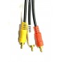 Кабель 3RCA/3RCA 10м gold