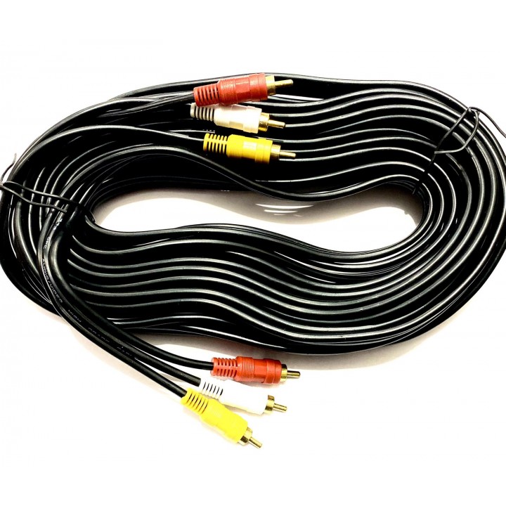 Кабель 3RCA/3RCA 10м gold