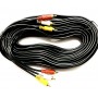 Кабель 3RCA/3RCA 10м gold