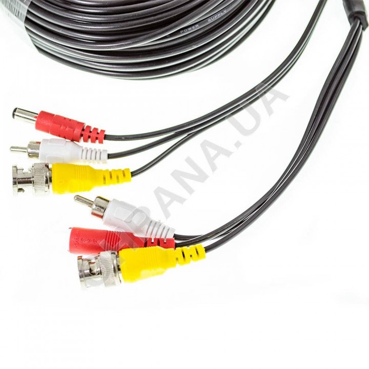 Кабель для відеоспостереження BNC-BNC + audio + DC 15М