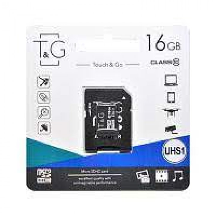 Micro SD карта памяти T&G 16Gb UHS1 class 10