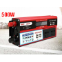 Преобразователь напряжения AC/DC 12v-220v от аккумулятора 500W  Инвертор автомобильный AC/DC 500W с дисплеем
