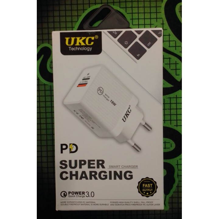 Сетевое зарядное устройство 18w PD 889 USB+type C