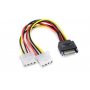 Переходник SATA - 2 x Molex 4pin
