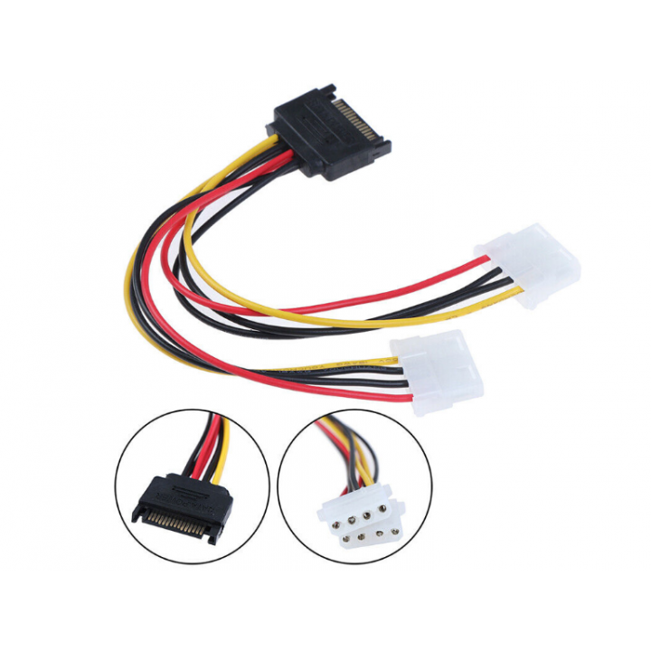 Переходник SATA - 2 x Molex 4pin