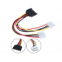 Переходник SATA - 2 x Molex 4pin