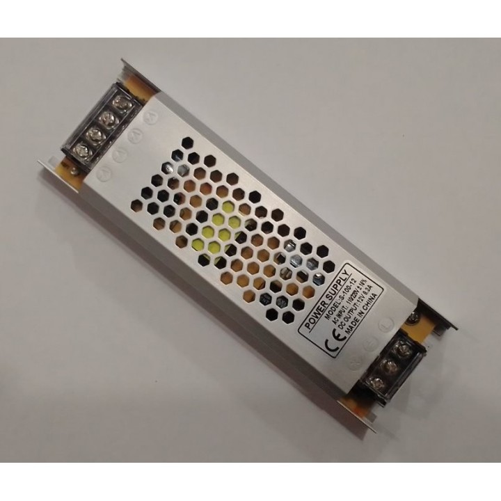 Блок питания ND LED 12v8.3a импульсный,металлический 100w