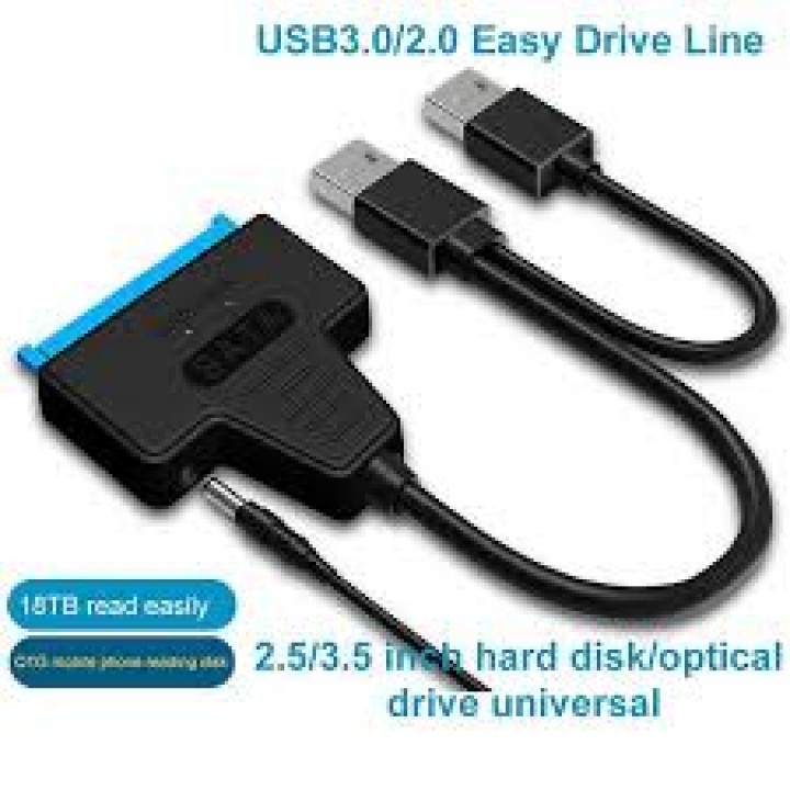 Кабель-адаптер USB 3.0 -SATA 2,5/3,5-дюймовый HDD SSD-конвертер жесткого диска