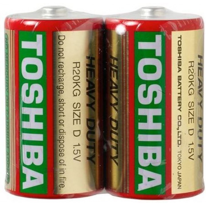 Батарейка Toshiba R20 ( 2 батарейки)