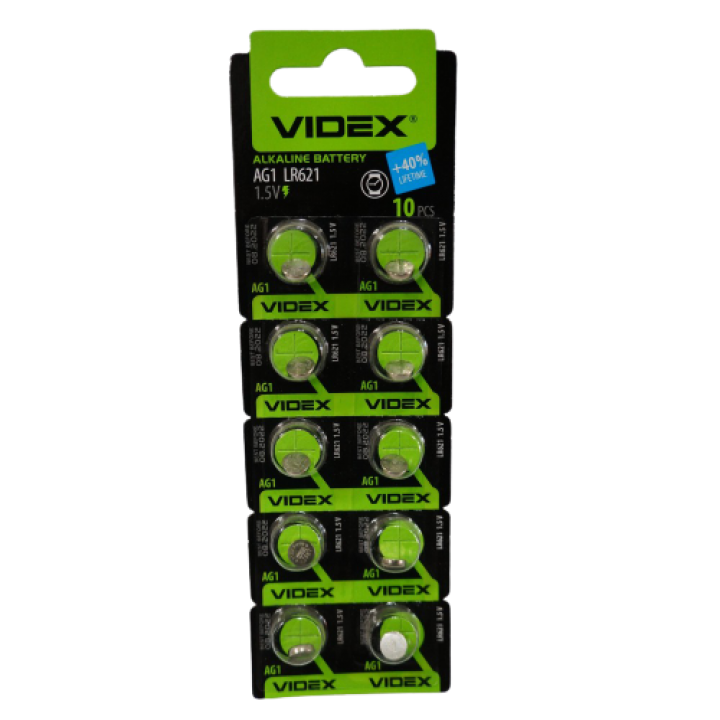 Батарейка Videx AG1/LR621 (блистер)