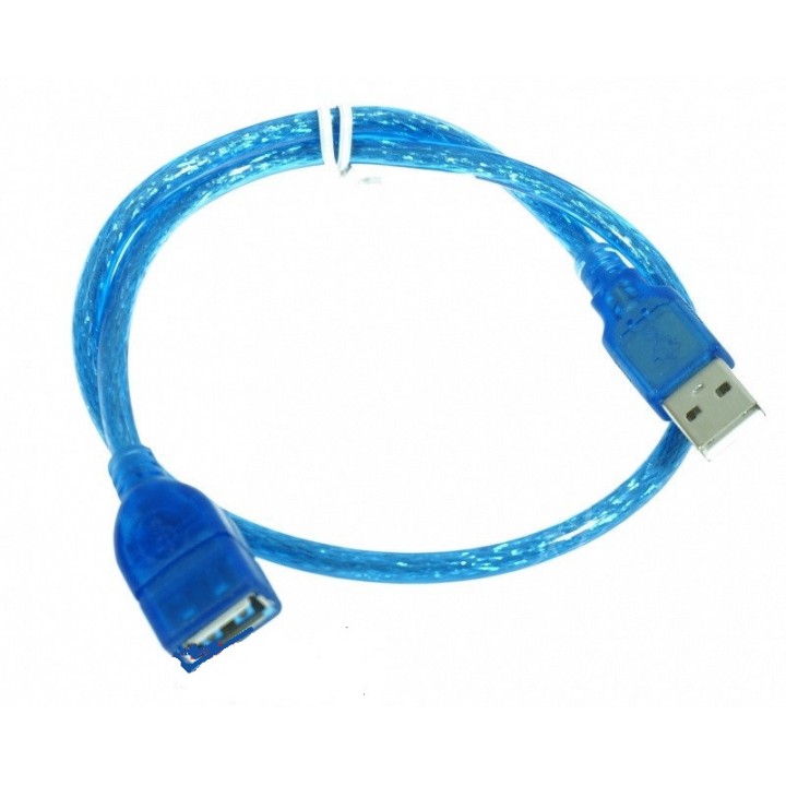 Кабель USB AM/AF 2.0 1.5m blue оптом