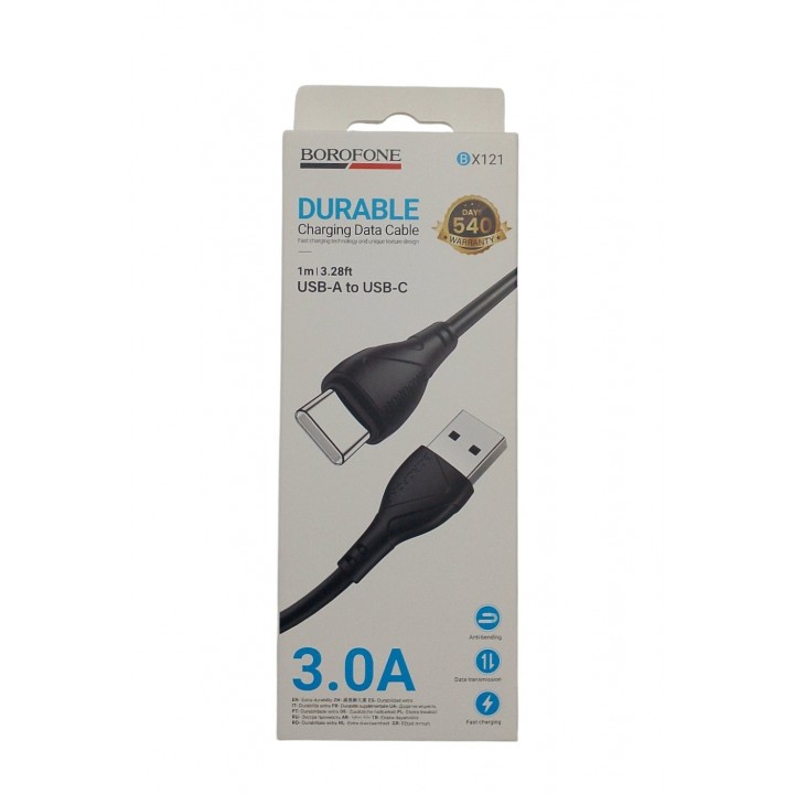 Кабель Borofone BX121 USB/Type-C 3a 1м