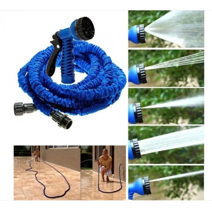 Шланг для полива x hose 30 м с распылителем, садовый шланг, поливочный шланг для сада