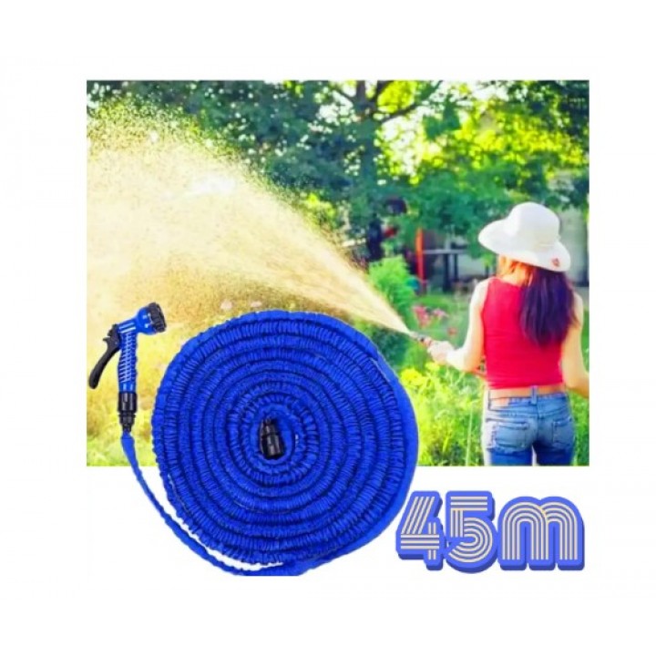 Шланг для полива x hose 45 м с распылителем, садовый шланг, поливочный шланг для сада