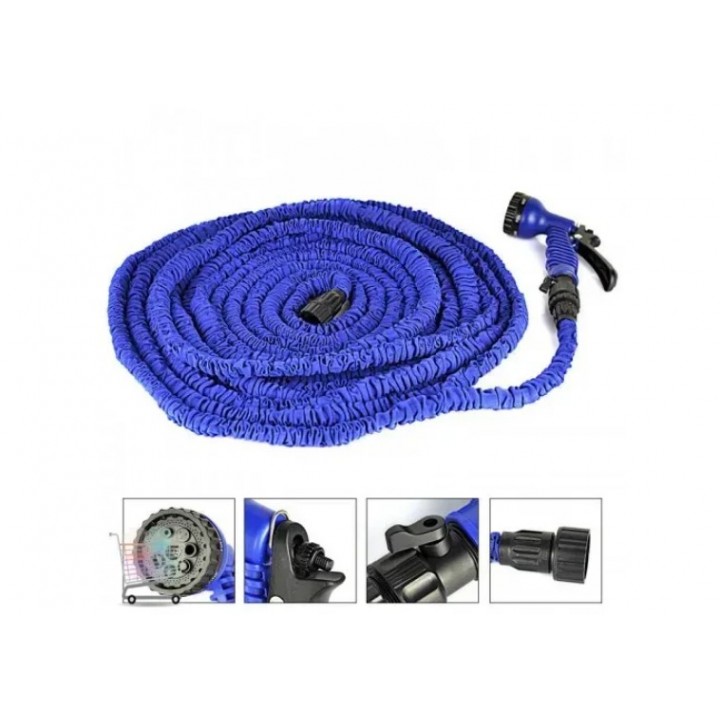 Шланг для полива x hose 60 м с распылителем, садовый шланг, поливочный шланг для сада