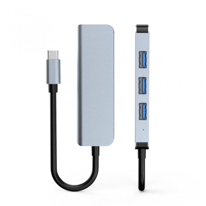 Адаптер концентратора Type-C M 4 в 1 - USB-C 3.0 x 4
