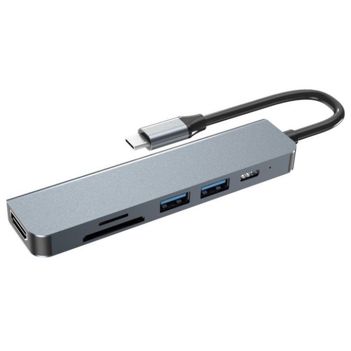 Док-станція Type-CM - HDMI / 2xUSB 3.0 / TF / SD / PD BYL-2010