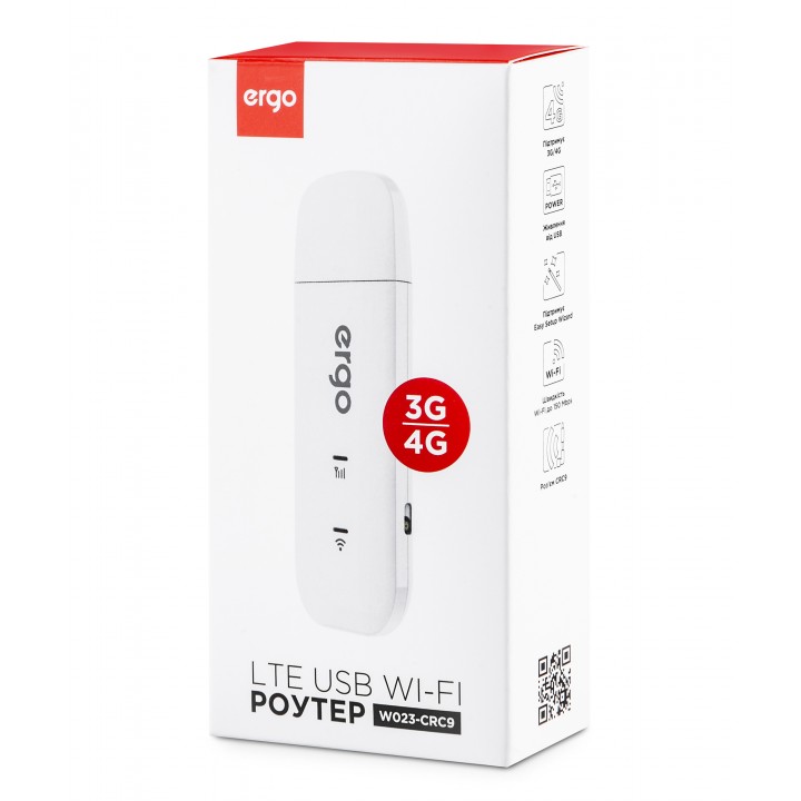 USB Wi-Fi роутер з антенним роз’ємом ERGO W023-CRC9 3G/4G