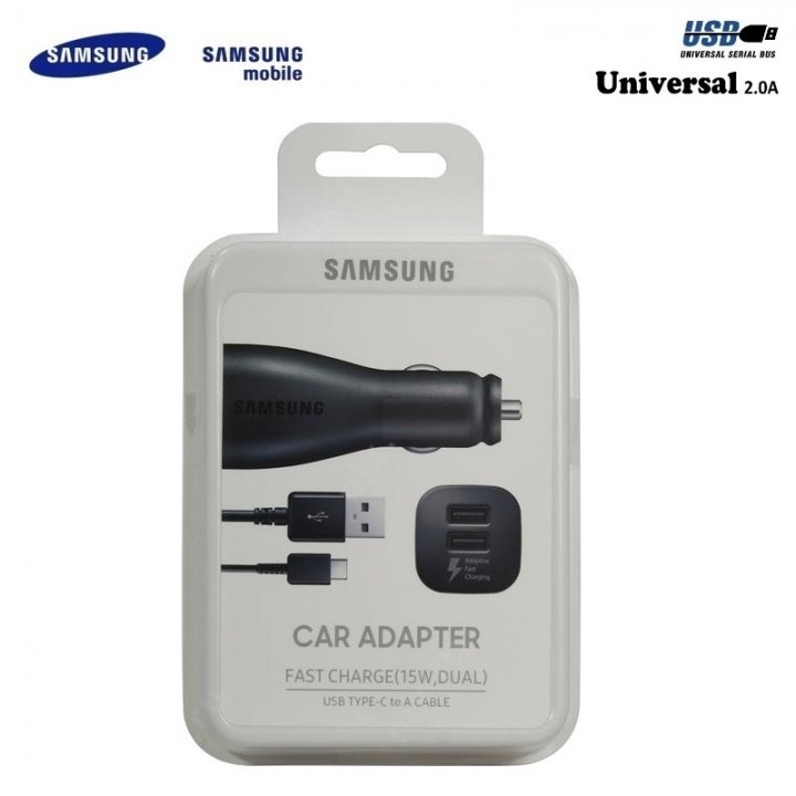 Автомобильное зарядное устройство для телефона Samsung S8 Type-C