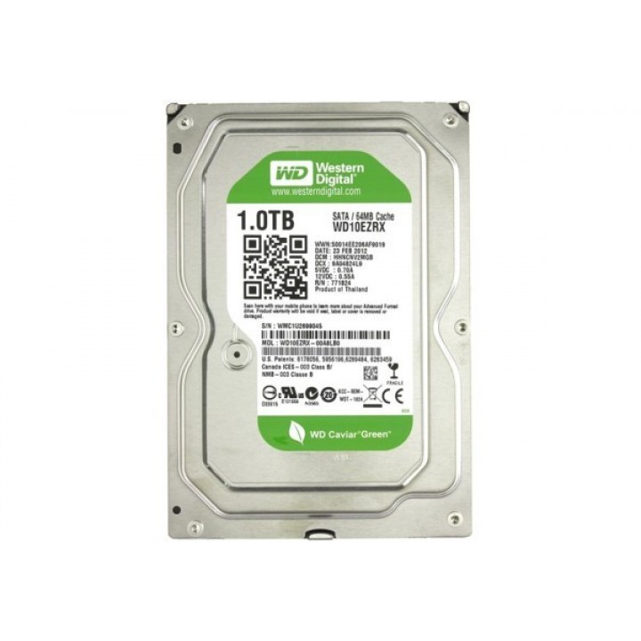 Жесткий диск Western Digital Green 1TB 7200rpm 64MB WD10EZRX 3.5 SATA III