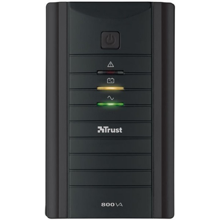 ИБП Trust Oxxtron 800VA (17938 TRUST) 2 евророзетки. пластиковый корпус, Черный цвет 