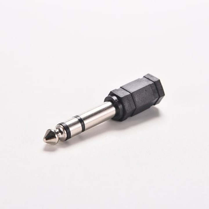 Переходник Stereo штекер audio 6.5M  to  3.5f 