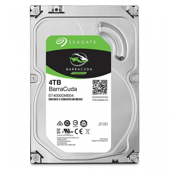 Жесткий диск Seagate BarraCuda HDD 4TB 256MB 5400rpm ST4000DM004 3.5 SATA III