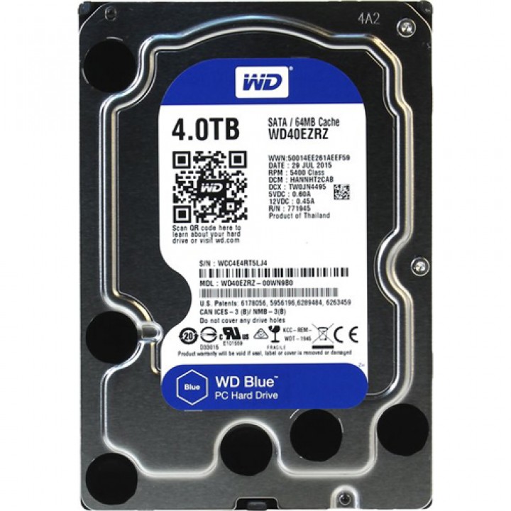Жесткий диск Western Digital Blue 4TB 5400rpm 64GB WD40EZRZ 3.5 SATA!!!