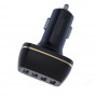 АЗУ  Soloffer C210 + кабель  usb micro (v8) 4-Port USB Car Charger with Quick Charge 3.0 (4X Faster)  