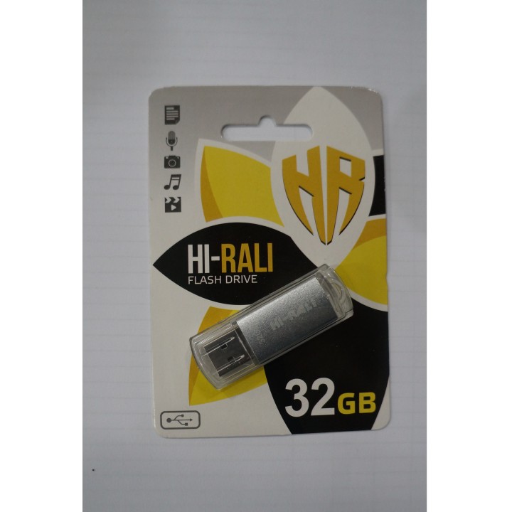 USB флешка Hi-Rali 32GB Rocket series Silver 