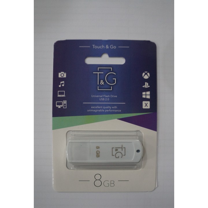 USB флешка T&G 011 Classic series 8GB white