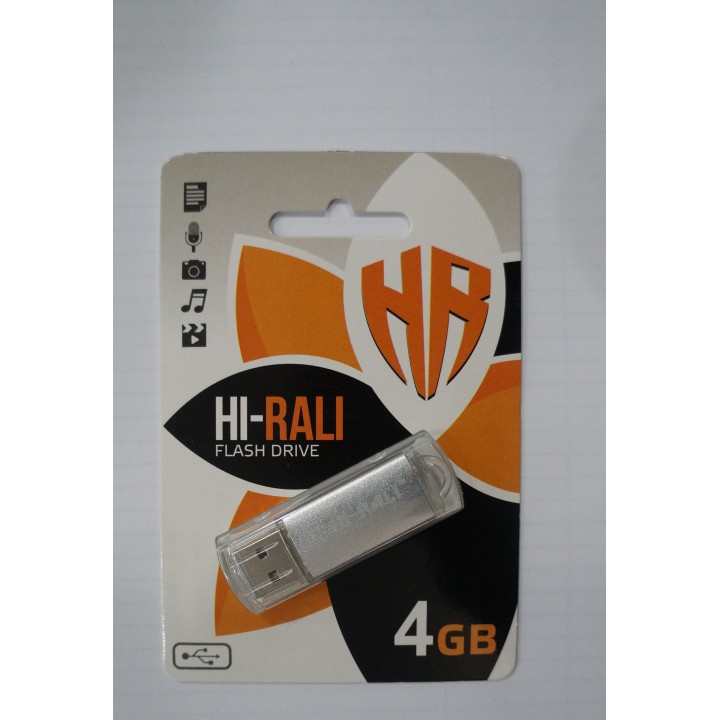USB флешка Hi-Rali 4Gb Rocket silver