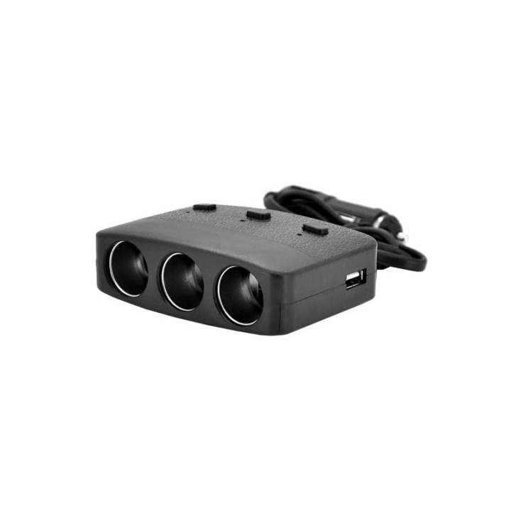 АЗУ разветвитель Olesson 1636 2USB 12V/24V