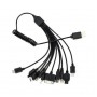 Кабель USB 10 in 1 (Samsung.Nokia.Iphone.Android,,,) на спирали