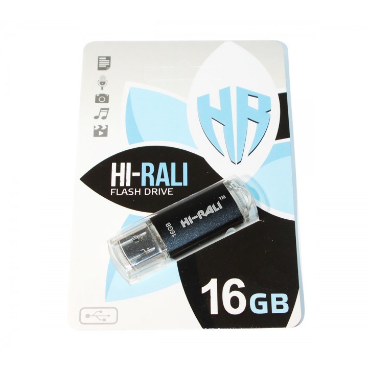 USB Флешка 16Gb Hi-Rali Rocket series Black / HI-16GBVCSL