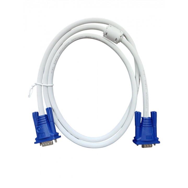 Кабель VGA 3+4 M/M 1,5 метра white