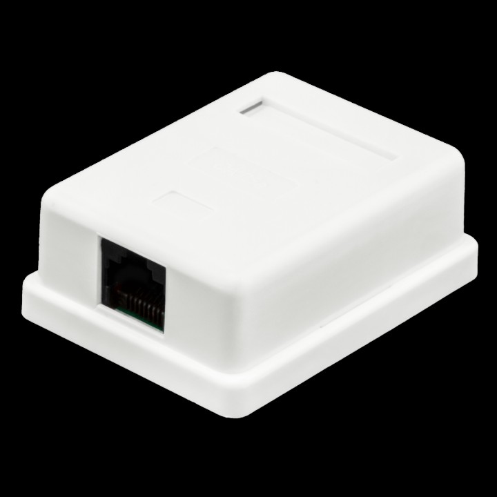 Розетка RJ45 1 порт кат. 5Е FTP Logic Power LP-212