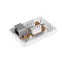 Розетка RJ45 1 порт кат. 5Е FTP Logic Power LP-212