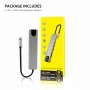 Конвертер-Концентратор HUB 8 In 1 USB Type C Adapter with 4K HDMI Port Ethernet RJ45 (8 ports) 
