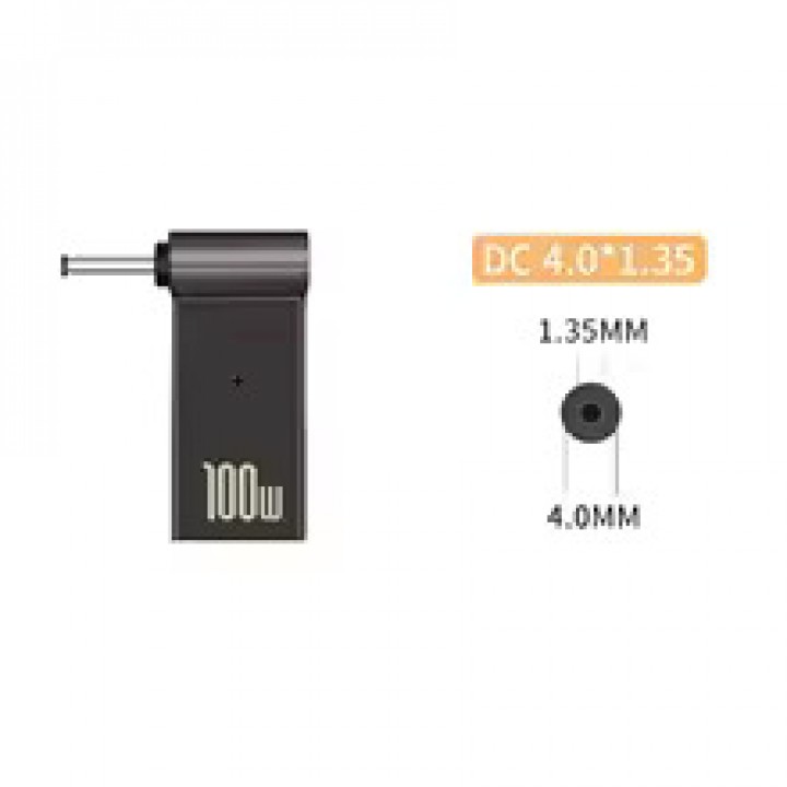 Перехідник живлення PD 100W до ноутбука Type-C на DC 4.0×1.35