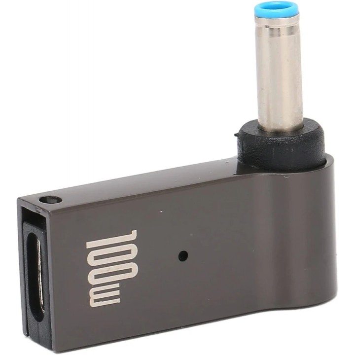 Переходник питания PD 100W для ноутбука Type-C на DC DC 4.5×3.0mm  HP