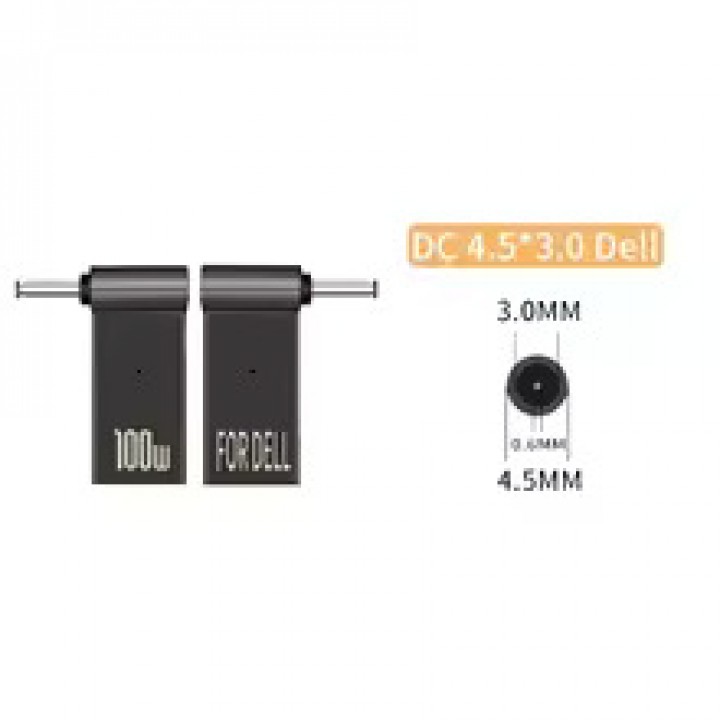 Переходник питания PD 100W к ноутбуку Type-C на DC 4.5×3.0 DELL